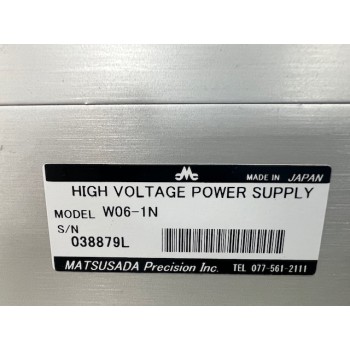 KLA-Tencor 370-23318-000 MATSUSADA W06-1N HIGH VOLTAGE POWER SUPPLY